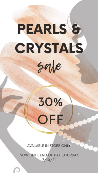 Sale of the week: Pearls & Crystals 30% off