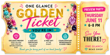 Load image into Gallery viewer, Golden Ticket Preview Party! Thursday, June 11th, 6-8pm