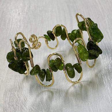 Hammered wire cuff bracelet class, Wednesday 9/3/25, 11am-1pm