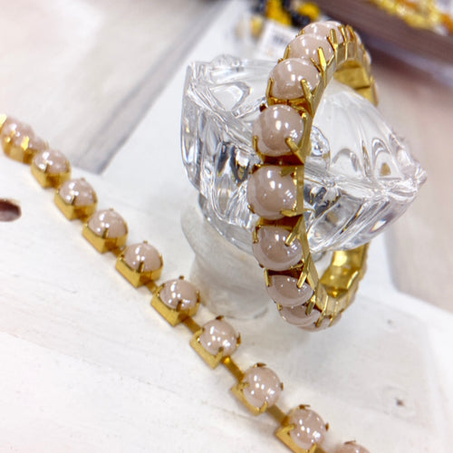 Rhinestone chain stretch bracelet class, Friday, 8/29/25, 12-2pm