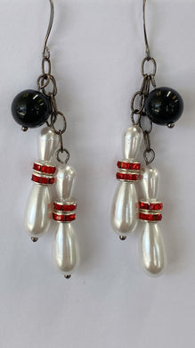Bowling themed earring workshop, Friday, October 10th, 4-5pm
