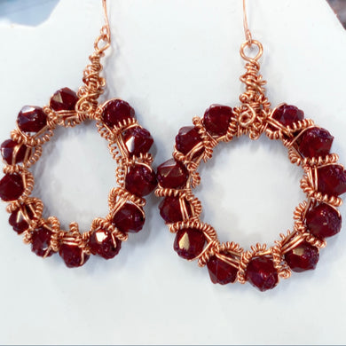 Coiled earrings class, Saturday, 8/23/25, 4-6pm