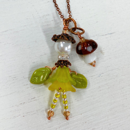 Forest fairy necklace class, Saturday 9/13/25, 11am-1pm
