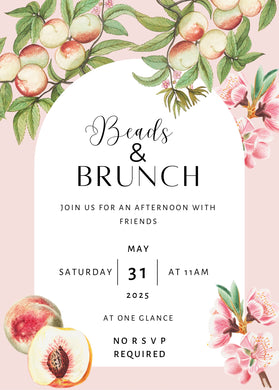 Beads & Brunch!  Saturday, May 31st, beginning at 11am