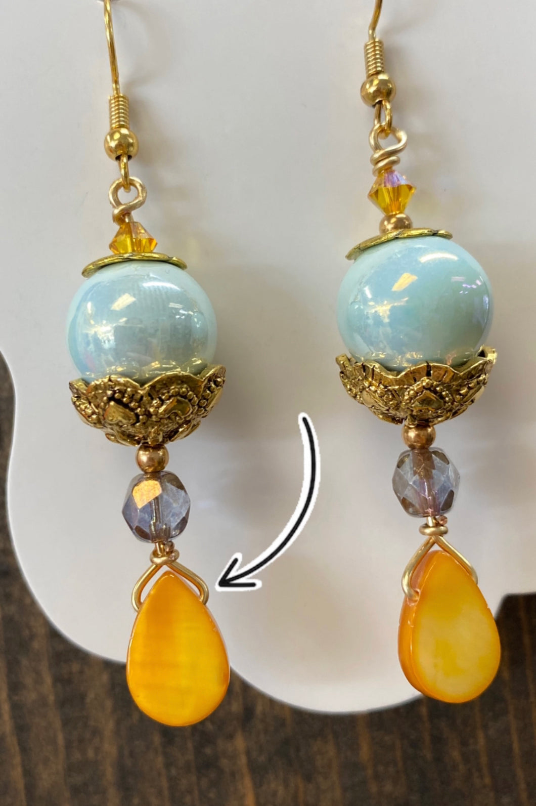 Briolette wire wrapping class, Wednesday 10/18/23, 11am-1pm