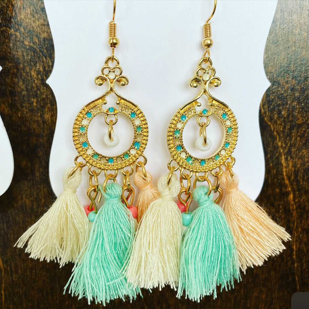 Boho tassel earrings