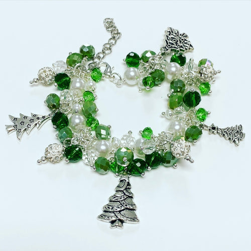 Fluffy charm bracelet~ CHRISTMAS TREE
